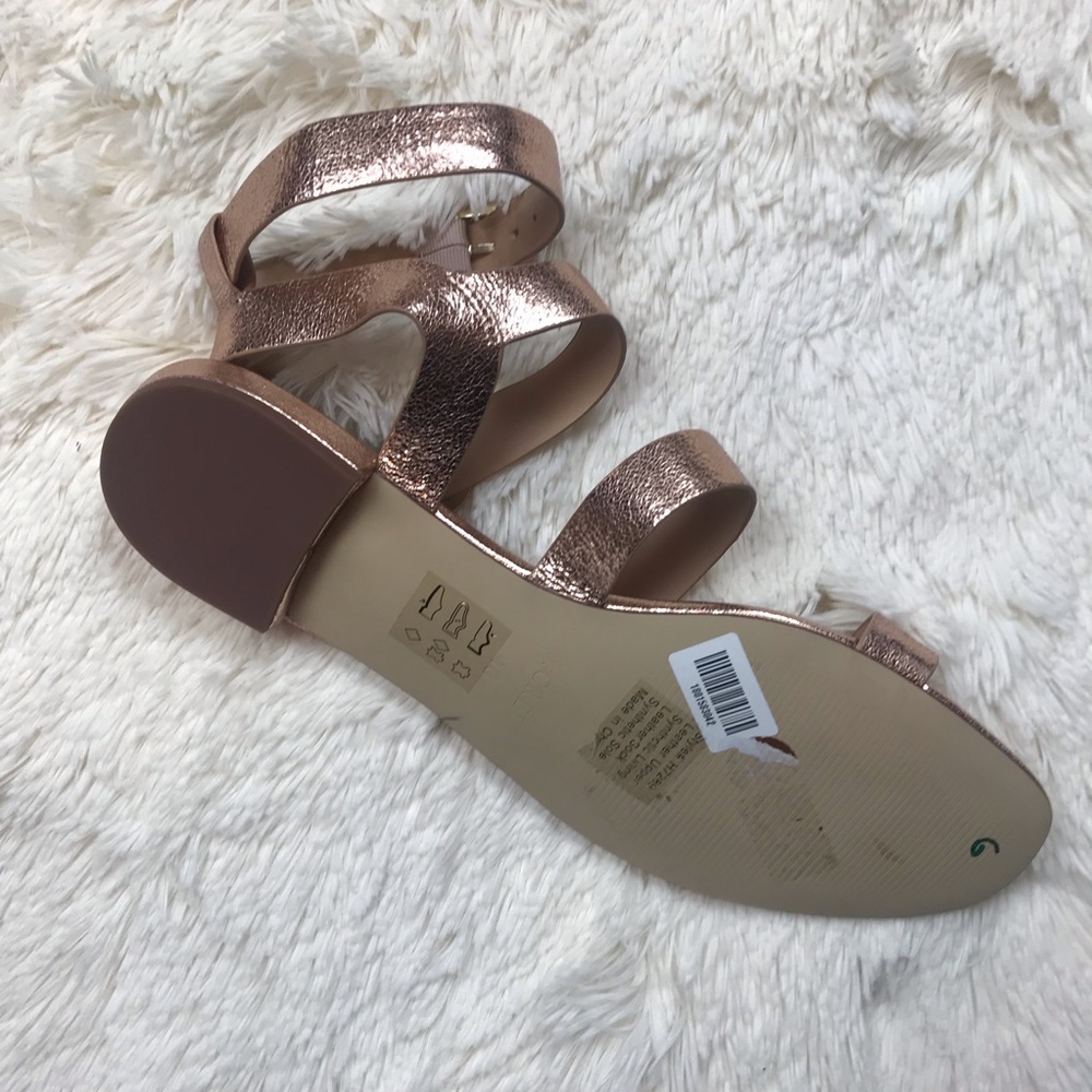 NWOB J. Crew Rose Gold Gladiator Sandals - Picture 5 of 8